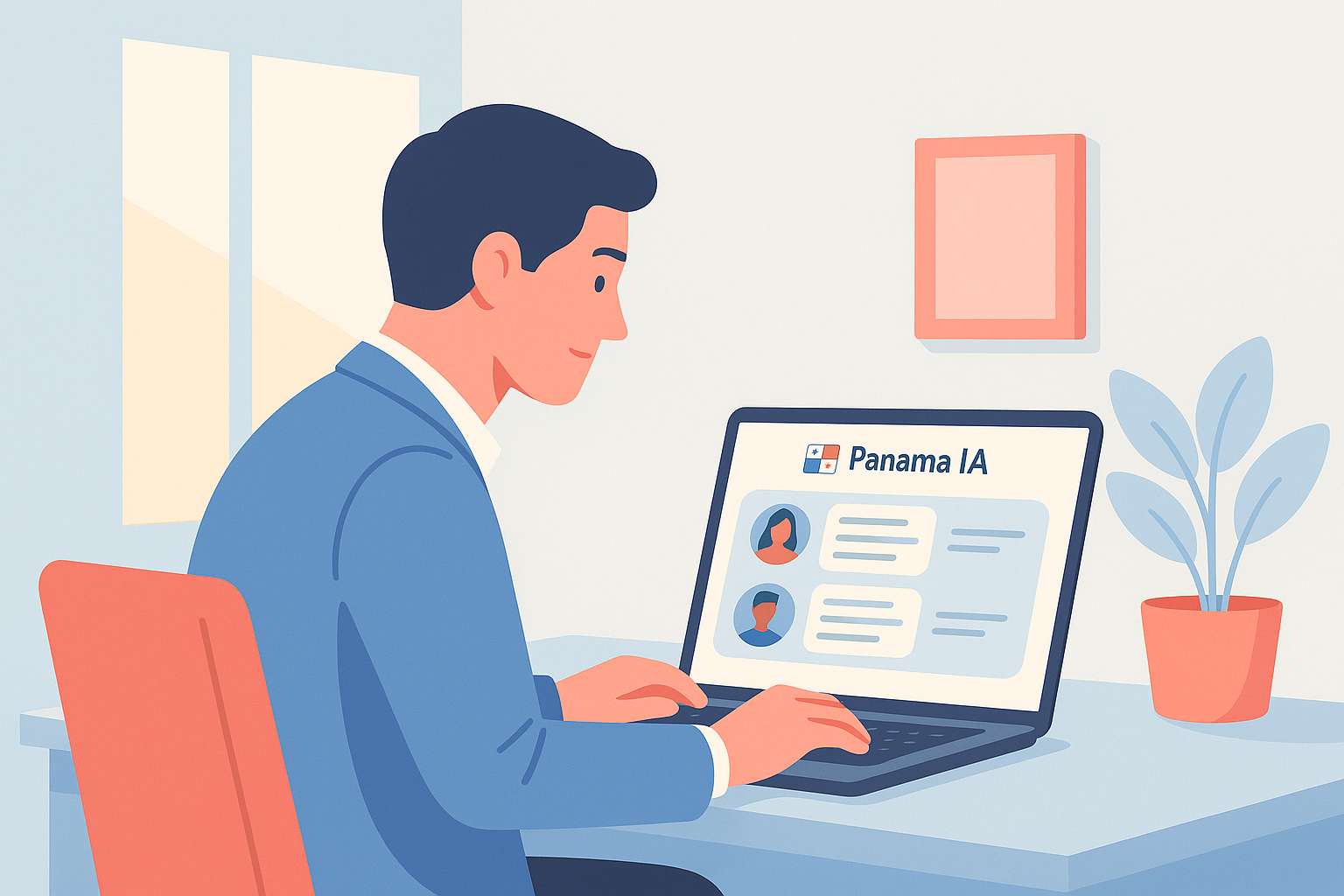 Gestor revisando perfiles en Panama IA